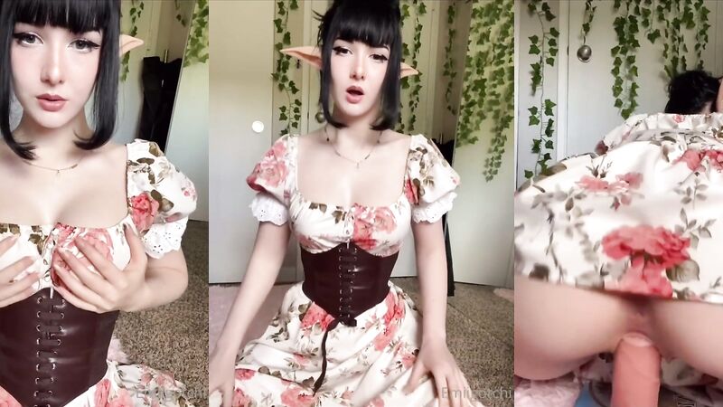 Emiigotchi Pretty Elf Hopping on Vibrator Onlyfans Video