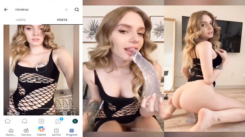 Novaruu Mounting Vibrator Nude Onlyfans Leak Video