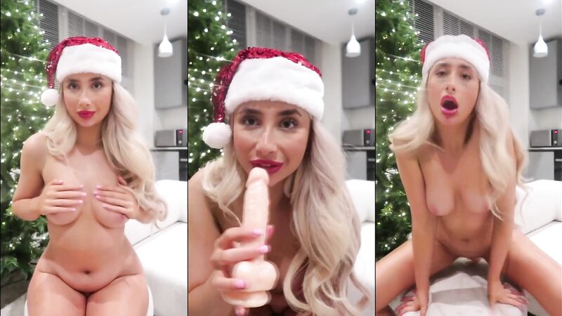 Lillian Phillips Christmas Phallus Hopping on Onlyfans Video