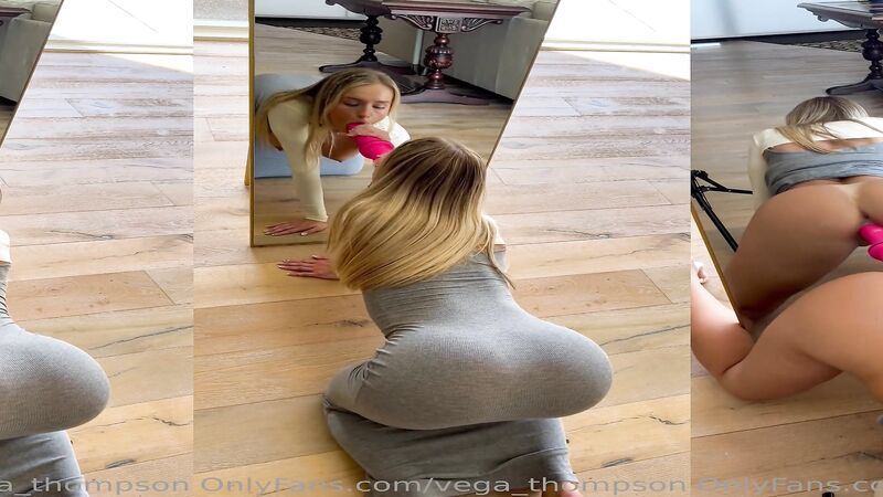 Vega Thompson Mirror Dildo Blowing And Pounding Onlyfans Video