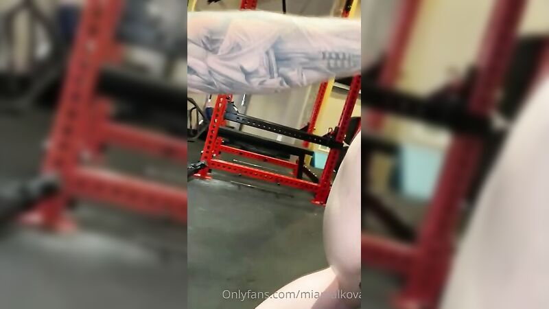 Mia Malkova Finger Nail Gym Video