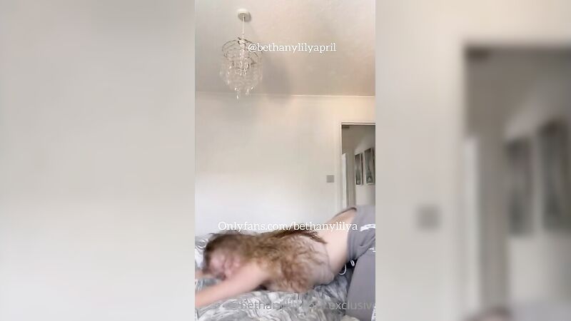 Bethany Lily Exposed Topless Huge Tits Provoke Video