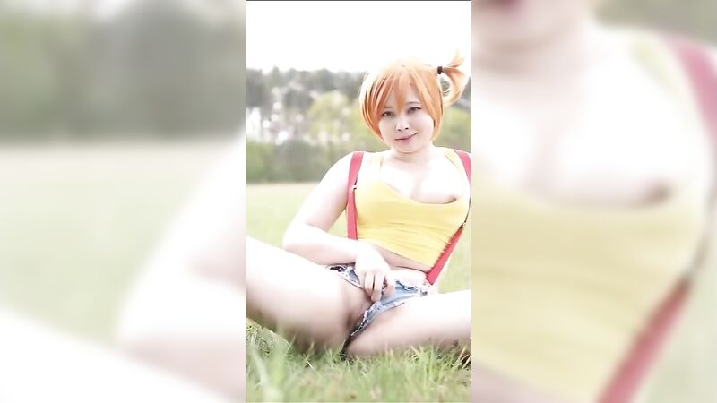 Virtual Geisha Erotica Misty Jilling off Outdoor Cosplay Video