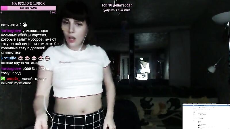 Russian Streamer Jiggling See Through Nipples